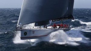 The Wild Oats XI crew will be hoping for conditions like this during the Transpac Race to Hawaii. The 2225 nautical mile classic starts off Los Angeles on Saturday. (Image: Brett Costello, News Ltd)